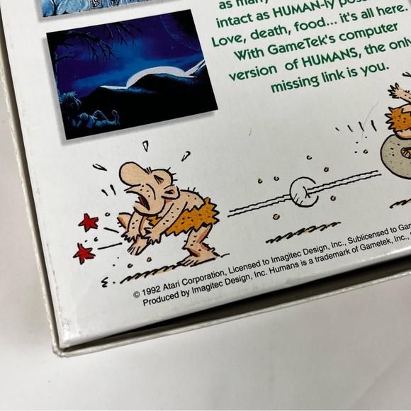 Introducing the Humans 1992 Atari Corp. PC GameTek IBM 5.25” & 3.5” Floppy Disks - Picture 16 of 16